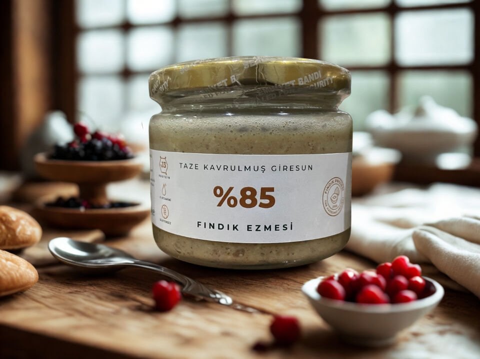 %85 Taze Fındık Ezmesi (Pancar Şekerli)