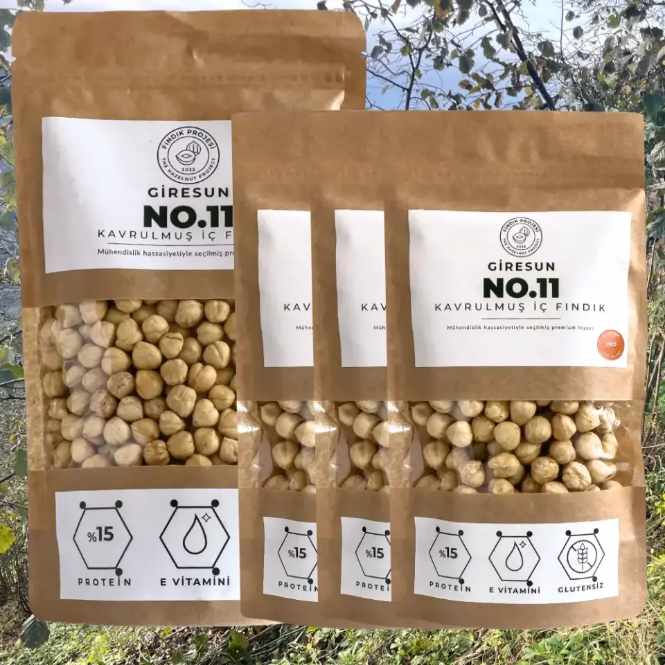 Klasik Paket - 960 Gram (1x420 Gr. + 3x180 Gr.) Kavrulmuş İç Fındık